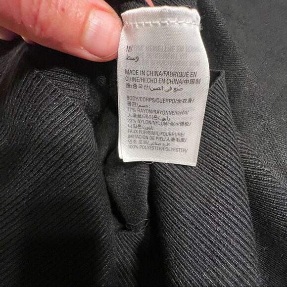 NWT Thalia Sodi Elche Sweater Blouse Black Medium - Picture 6 of 7